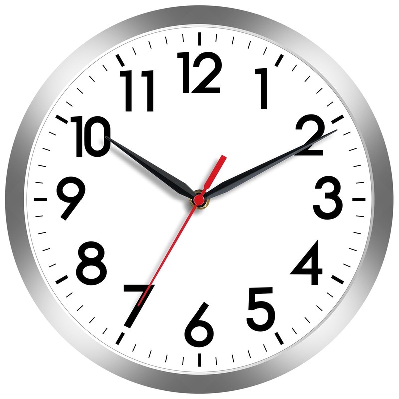 AKCISOT Wall Clock, Modern Small Wall Clocks Battery Operated 8 Inch, Silent …