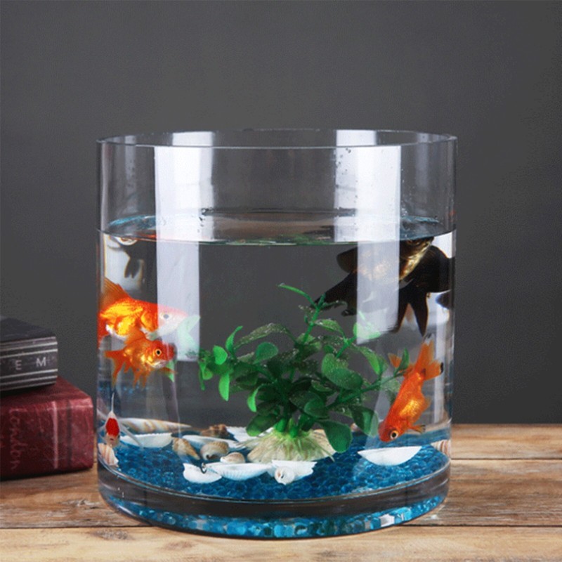 Clear Cylinder Glass Vase 8x8"H | Votive Candle Holder | Bulk Wholesale, 6 Pcs gallery