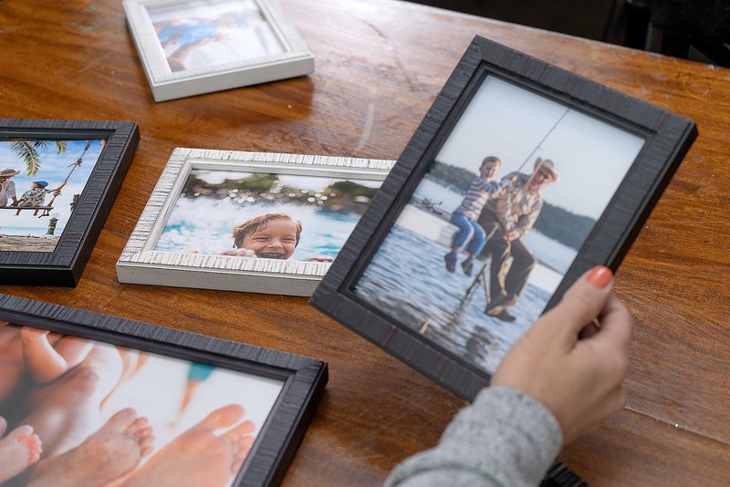 7x12 Rustic Brown Real Wood Picture Frame Width 0.75 inches | Interior Frame Dep gallery