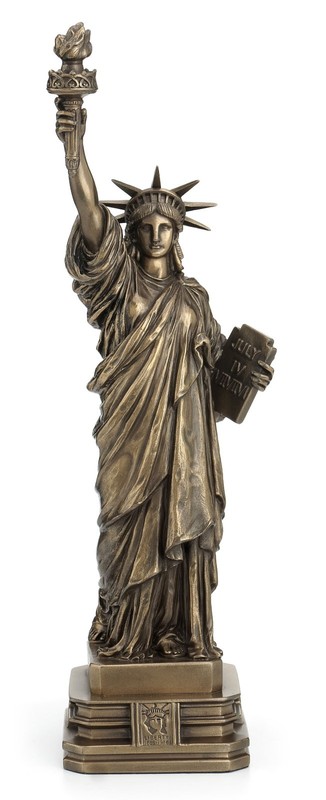 Bronze Statue Of Liberty Roman Goddess Masterpiece Figurine For Home Decor