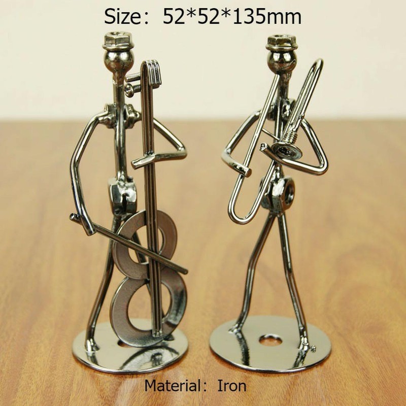 Metal Iron-Made Decorative Whimsical Band-Themed 8PCS Iron Man Boy Band Gift Set gallery