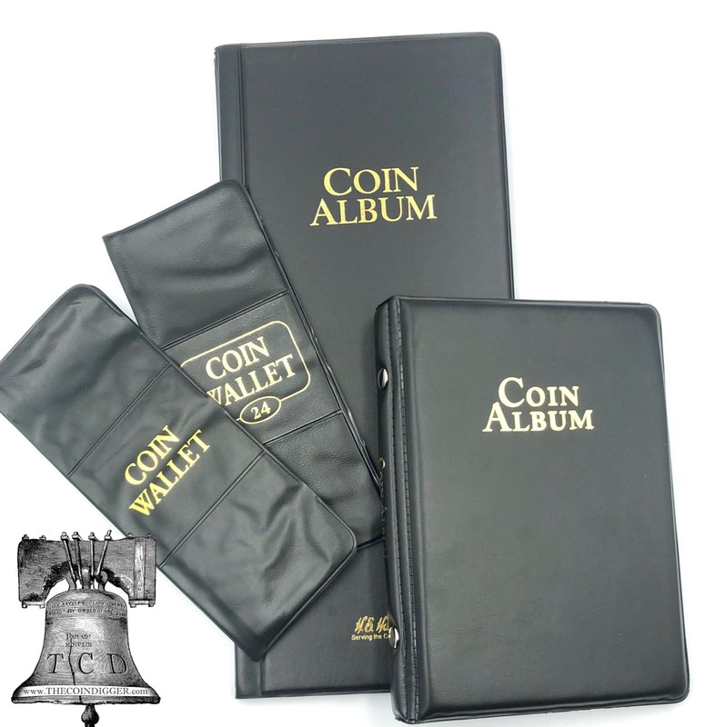 Whitman Coin Holder 2×2 Album 12 24 60 80 Pocket Wallet Storage Book of CHOICE