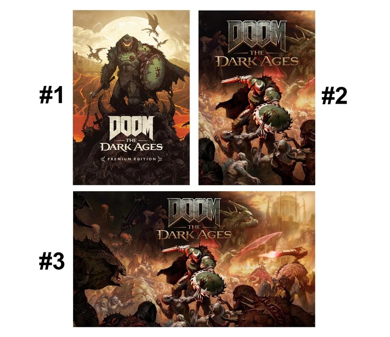 DOOM The Dark Ages Gaming Poster, 2025 Video Game Art Print, Game Decor Poster
