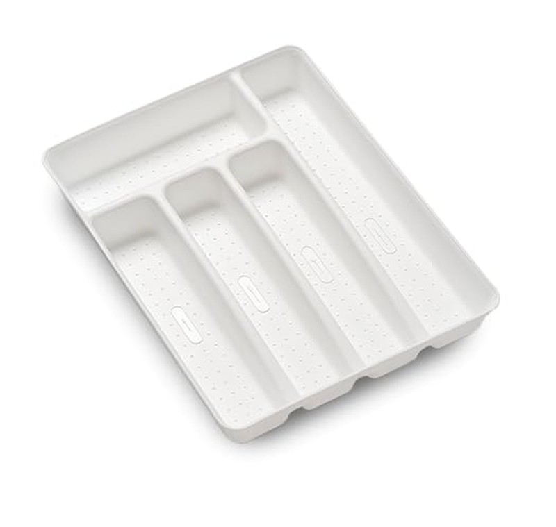 madesmart Silverware Tray, 5 Compartment Flatware Organizer for Forks, Knives... gallery