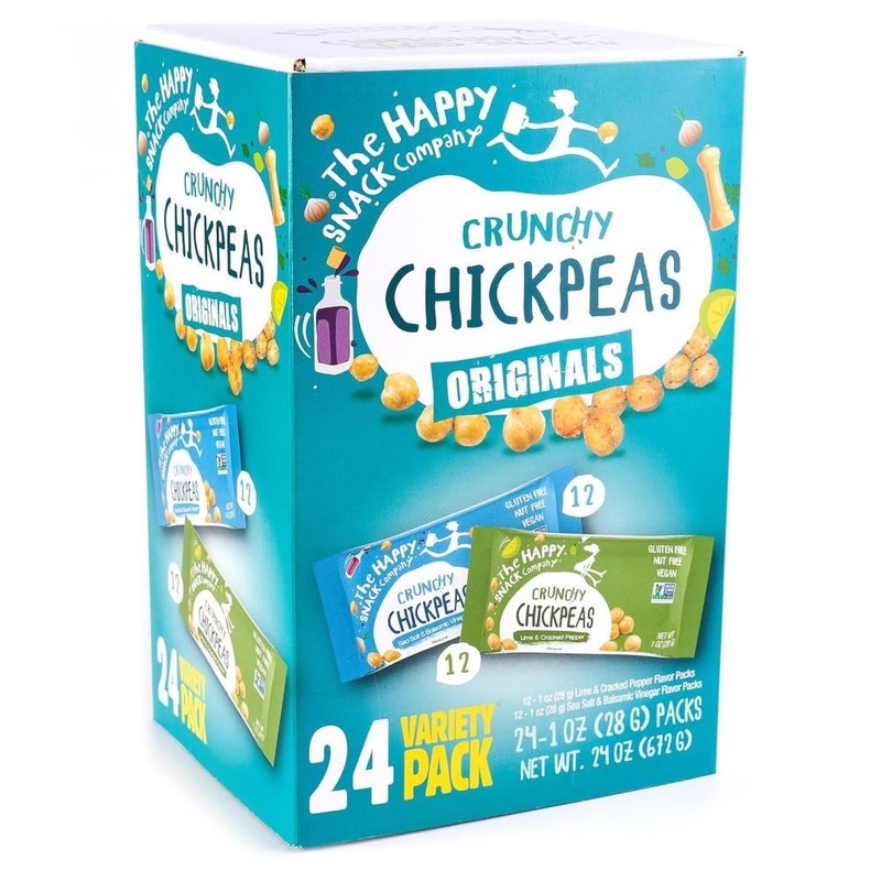 The Happy Snack Company Crunchy Chickpeas Variety Pack 24 x 1 oz BB 2/26 gallery