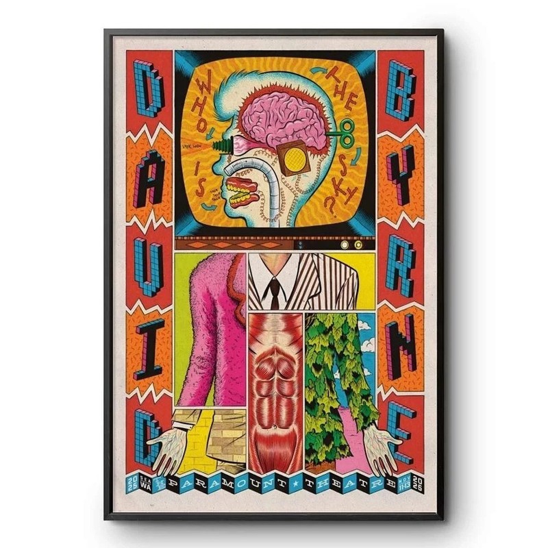 David Byrne Nov 11-13 2025 In Seattle WA Poster