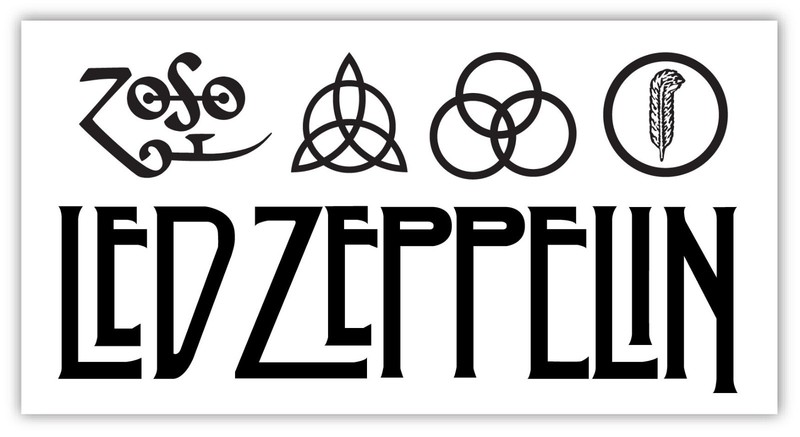 Led Zeppelin Vinyl Sticker Decal *3 SIZES* Vinyl Bumper Wall