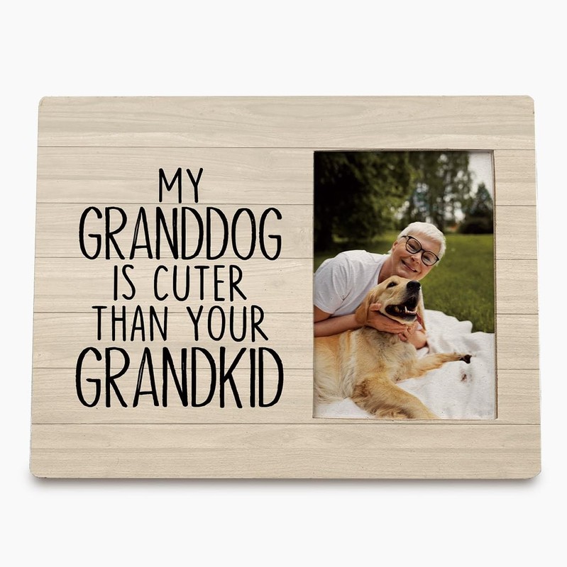 Dog Grandparents Picture Frame, Dog Grandma Photo Frame, Christmas Granddog L…