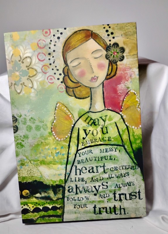Kelly Rae Roberts Collection 8in x 12in Wall Art “Your Messy Beautiful Life”