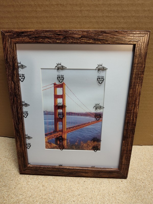 8×10 Picture Frame, Rustic Brown Wood Photo Frame, Horizontal/Vertical, Set of 4