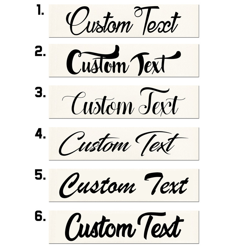 Cursive Custom Text Vinyl Decal Sticker | Personalized Fancy Script Lettering