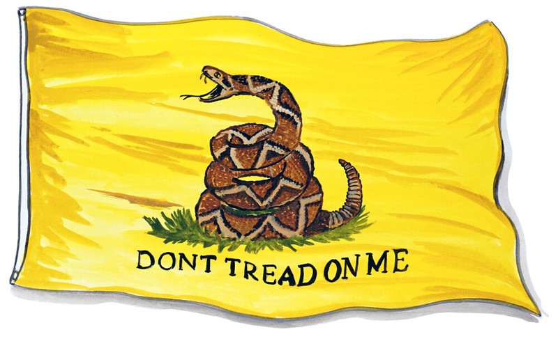 Gadsden Flag- Don’t Tread On Me Fine Art Decal Sticker Auto Car Truck Window