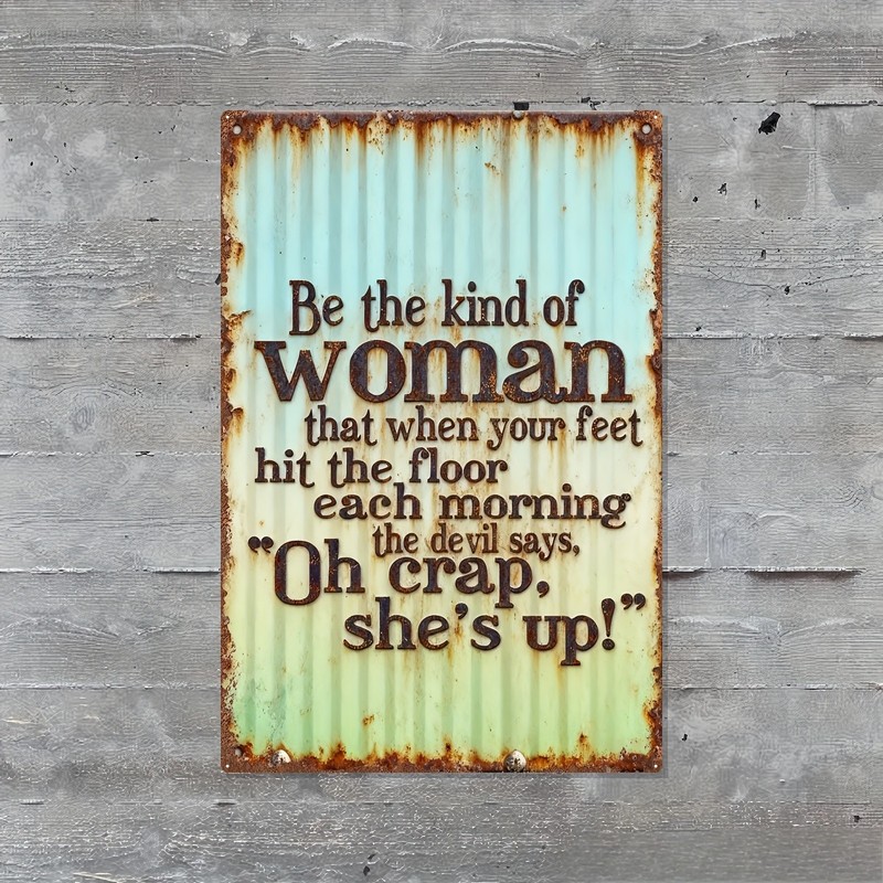 2D Retro Metal Wall Art Sign – Iron Decor – 8X12 Inch