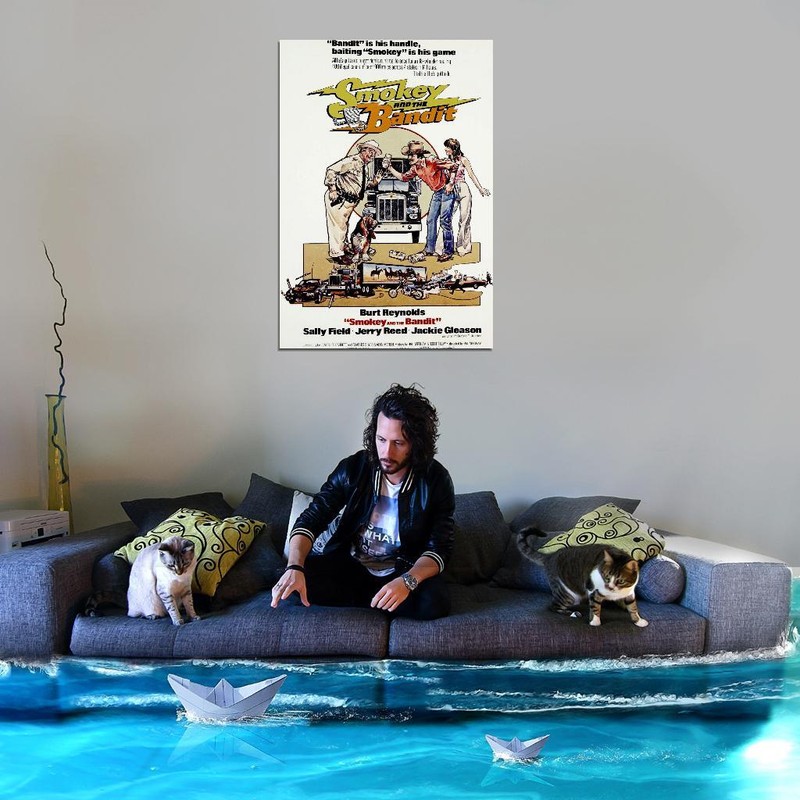 72249 SMOKEY AND THE BANDIT Movie Burt Reynolds 70's Wall 36x24 POSTER Print gallery