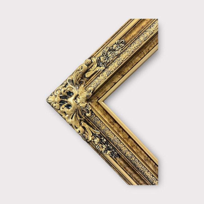 30 X 40 In Stock-Traditional compo XL ornate corners wood frame, Marble Gold
