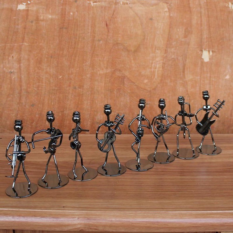 Metal Iron-Made Decorative Whimsical Band-Themed 8PCS Iron Man Boy Band Gift Set gallery