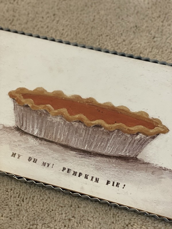 Pumpkin Pie Wall Hanging 8x15in