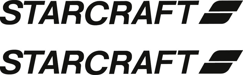 STARCRAFT BOAT STICKER DECAL FISHING *ANY SIZE OR COLOR BUY 1 GET 1 FREE