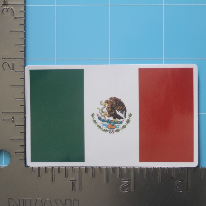 Mexican Sticker (MEXICO FLAG) Chicano Mexico Pride, Gloss PVC Decal