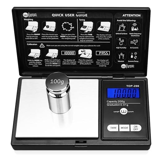 200g x 0.01g Digital Pocket Gram Scale High Precision Jewelry Food Scale