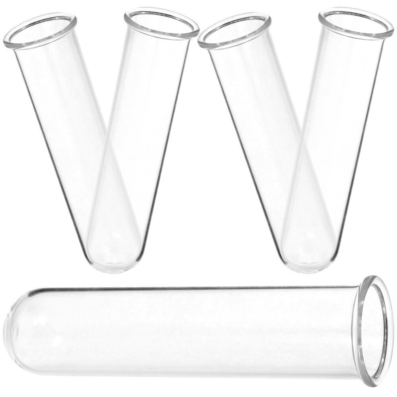 5Pcs Hydroponic Flowers Glass Tube Transparent Propagation Tube Small Plant