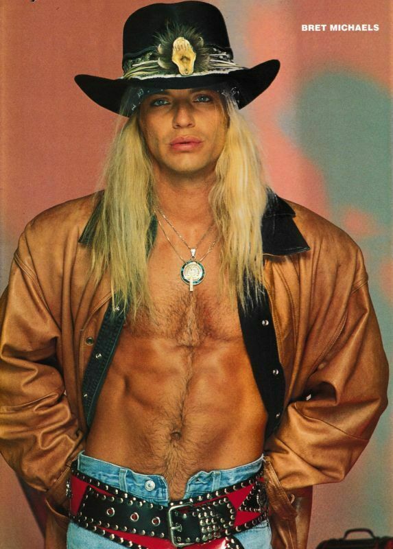 BRET MICHAELS Poster 80s 90s Retro Vintage Repro Photo C – POSTER 20×30