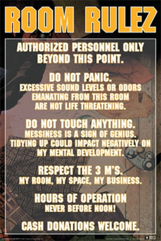 Poster Room Rulez Rules