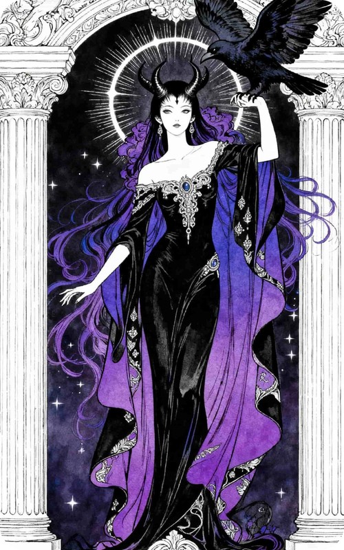 Lilith The Goddess Of Feminine Power Metal Tin Sign Mythology Wall Decor 8″x12″