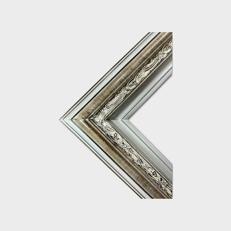 11 x 14 In stock -Ready to Ship, Classic compo ornate wood frame, Vintage Silver