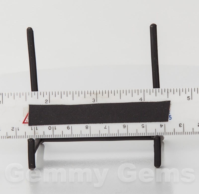 112S Small Black Iron Metal Slab Stand Decorative Display Slice Plate Crystal gallery