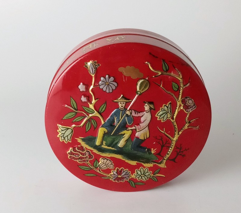 VTG Baret Ware Miniature Container Candy Tin Made in England
