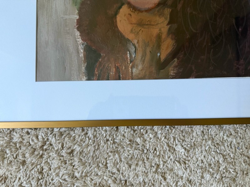 Original Framed Orangutan Art Work -selling for college tuition gallery
