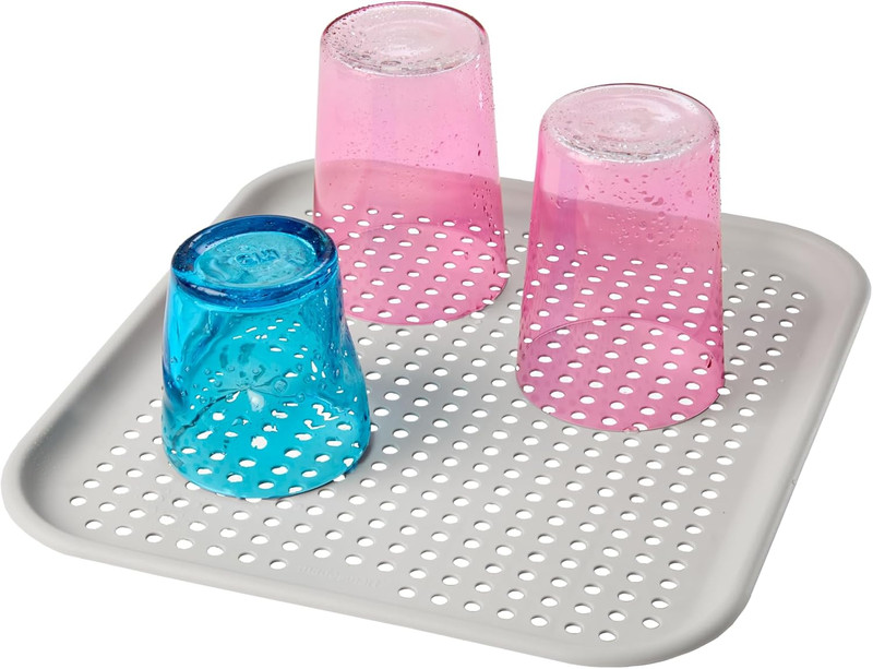 Madesmart Elevated Sink Mat, Drying Glasses, Bowls & Utensils, Soft Cushioned Su gallery