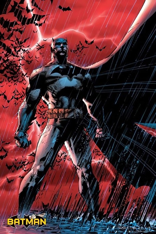 BATMAN – RED STORM COMIC DARK KNIGHT glossy Poster print 16″x24″ home decor