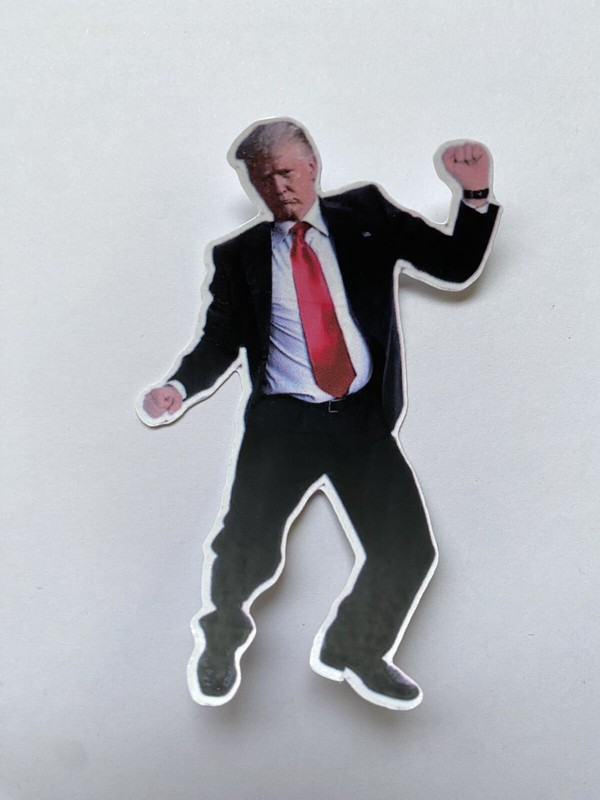 Donald Trump Decal DANCING Sticker Trump Inspired Viral Trump Dance YMCA 5″ high