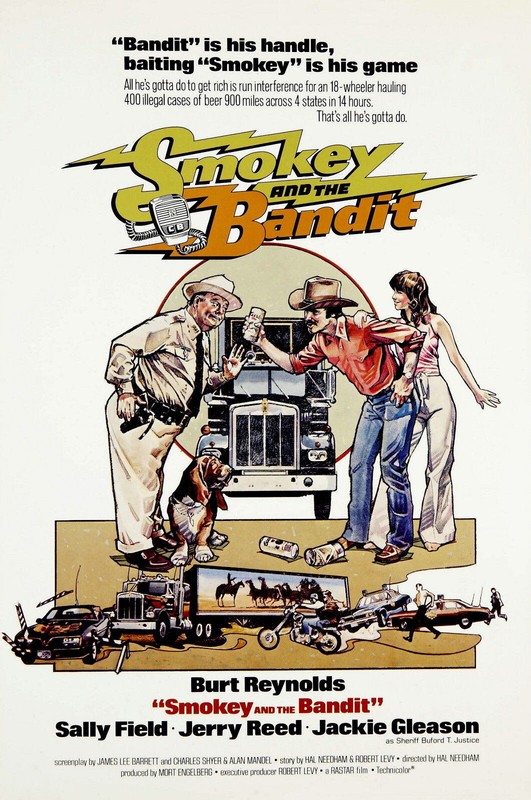 72249 SMOKEY AND THE BANDIT Movie Burt Reynolds 70's Wall 16x12 POSTER Print