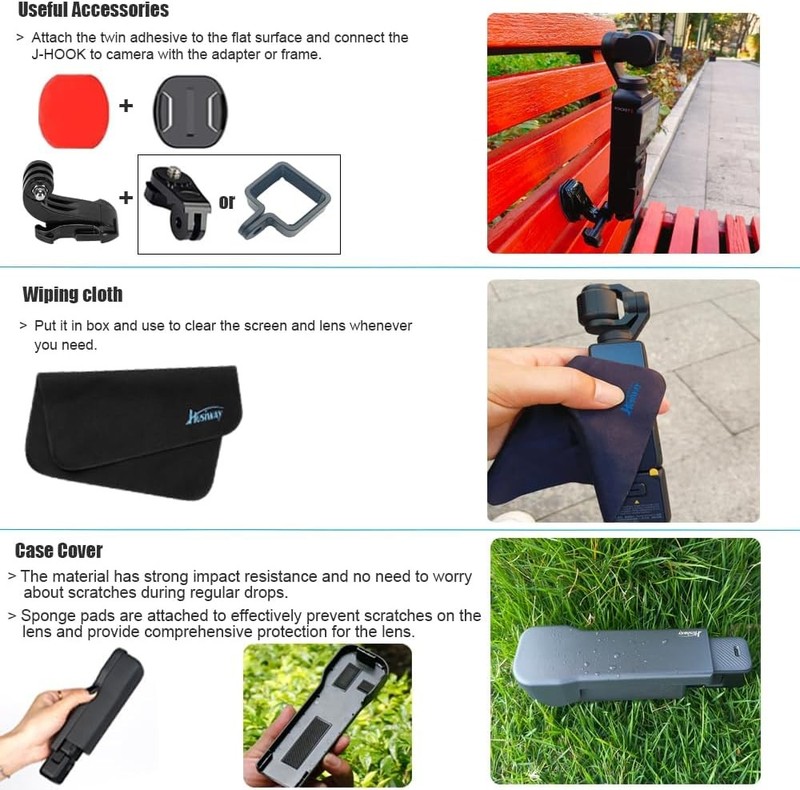 Accessories Kit for DJI Osmo Pocket 3 Creator Combo Case Magnetic Bracket... gallery