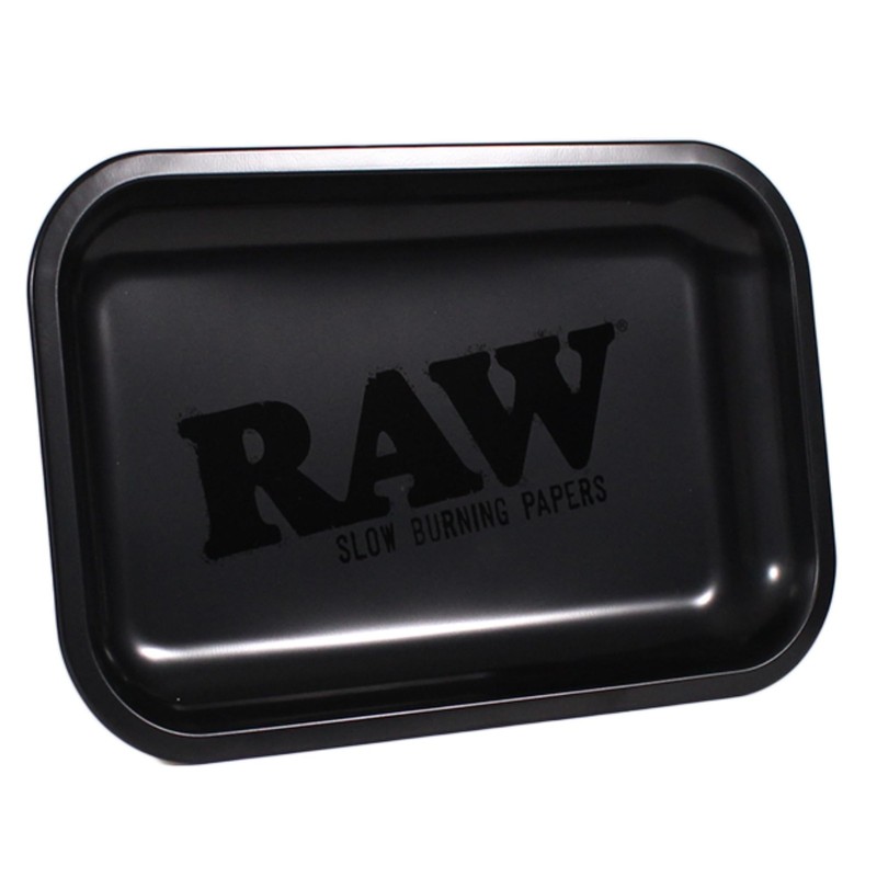 Smokers Gift Set: RAW Matte Black Rolling Tray 10.8" x 6.9", RAW Ashtray, Odo... gallery
