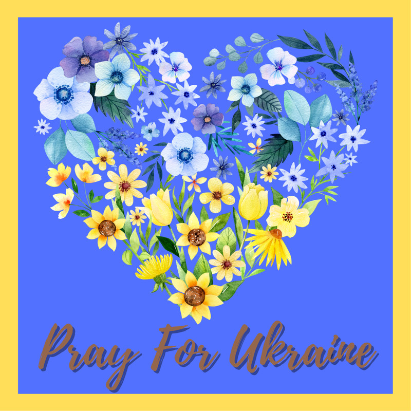 Pray For Ukraine Sign or Door Hanger