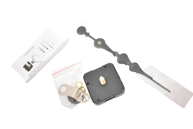 Youngtown Quartz Clock Movement Kit Black Plastic TIKROUND-M-072 Hands Set