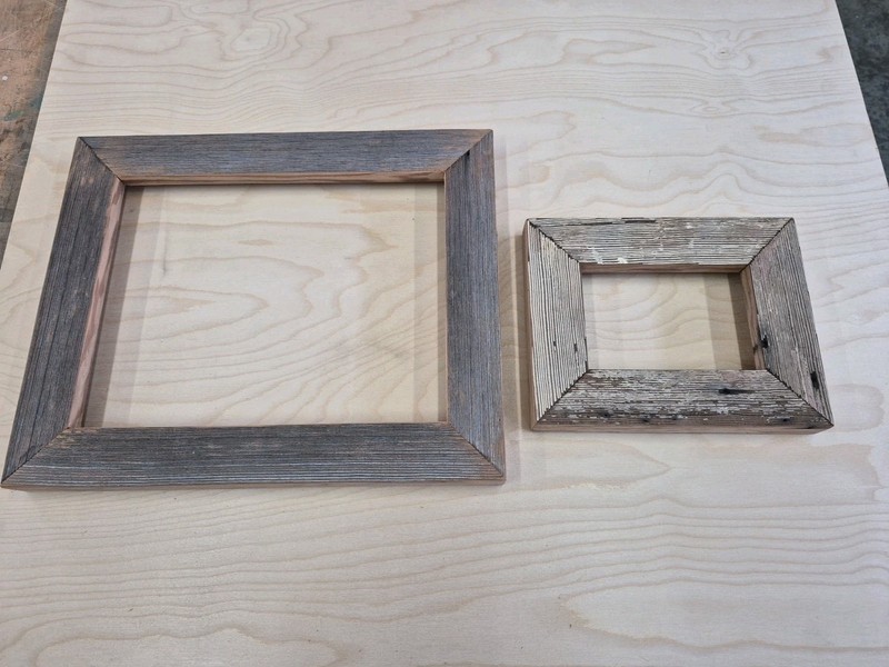 11×14 5×7 picture frames Reclaimed Wood Chippy Rustic White Lot Farmhouse READ