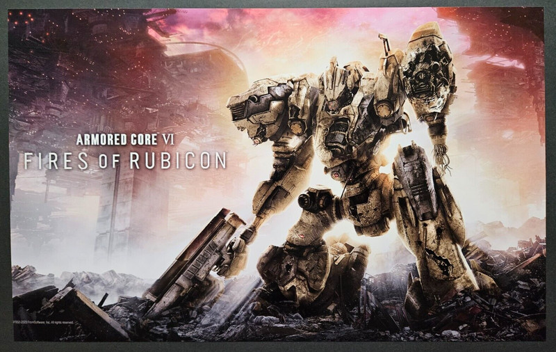 (2) Armored Core VI 6 Fires of Rubicon PS5 Xbox One PS4 PC Art Print Poster (A) gallery