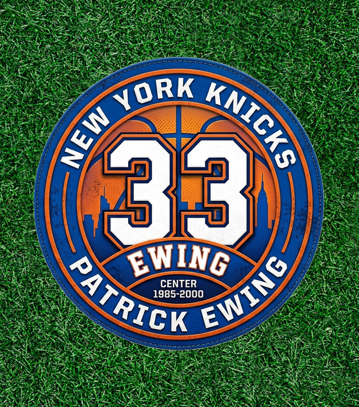 Knicks Patrick Ewing #33 100% waterproof vinyl sticker decal – several sizes