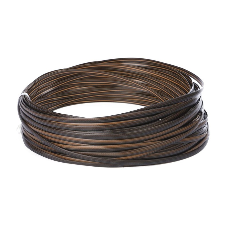 Coffee Gradient Flat Synthetic Rattan Weaving Material Plastic Rattan for3575
