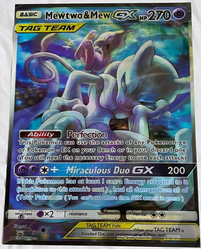 Pokémon-MEW, MEWTWO-3D Poster 3D Lenticular Flip Effect,3 In One