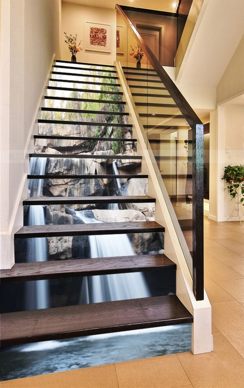 3D River Lake AZ1435 Stair Risers Decoration Mural Vinyl Wallpaper Kay gallery