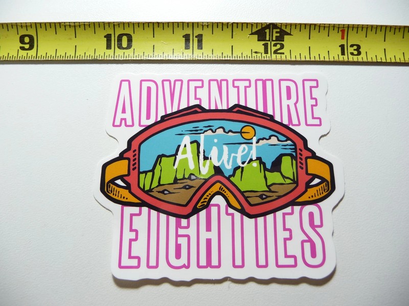 WINTER SPORTS GOGGLES ADVENTURE SMALL STICKER DECAL RESORT PLAY FUN SNOW