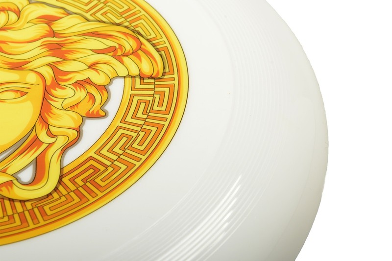 VERSACE Medusa Frisbee Plastic White/Yellow ZFRI00001 New Sealed Genuine Rare gallery