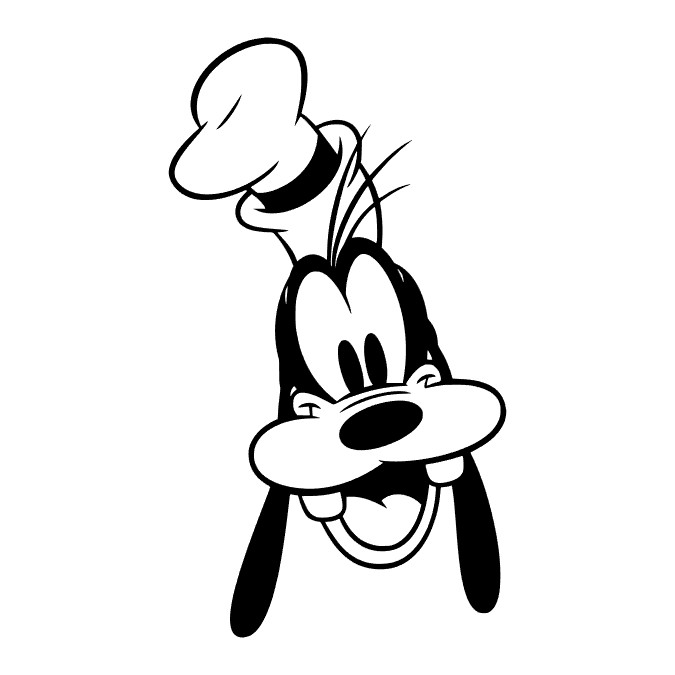 Disney Goofy Permanent Sticker Decal Oracal 651 4″ CHOOSE COLOR