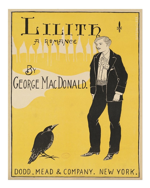 Vintage Lilith Romance Poster Wall Art – Classic Book Illustration
